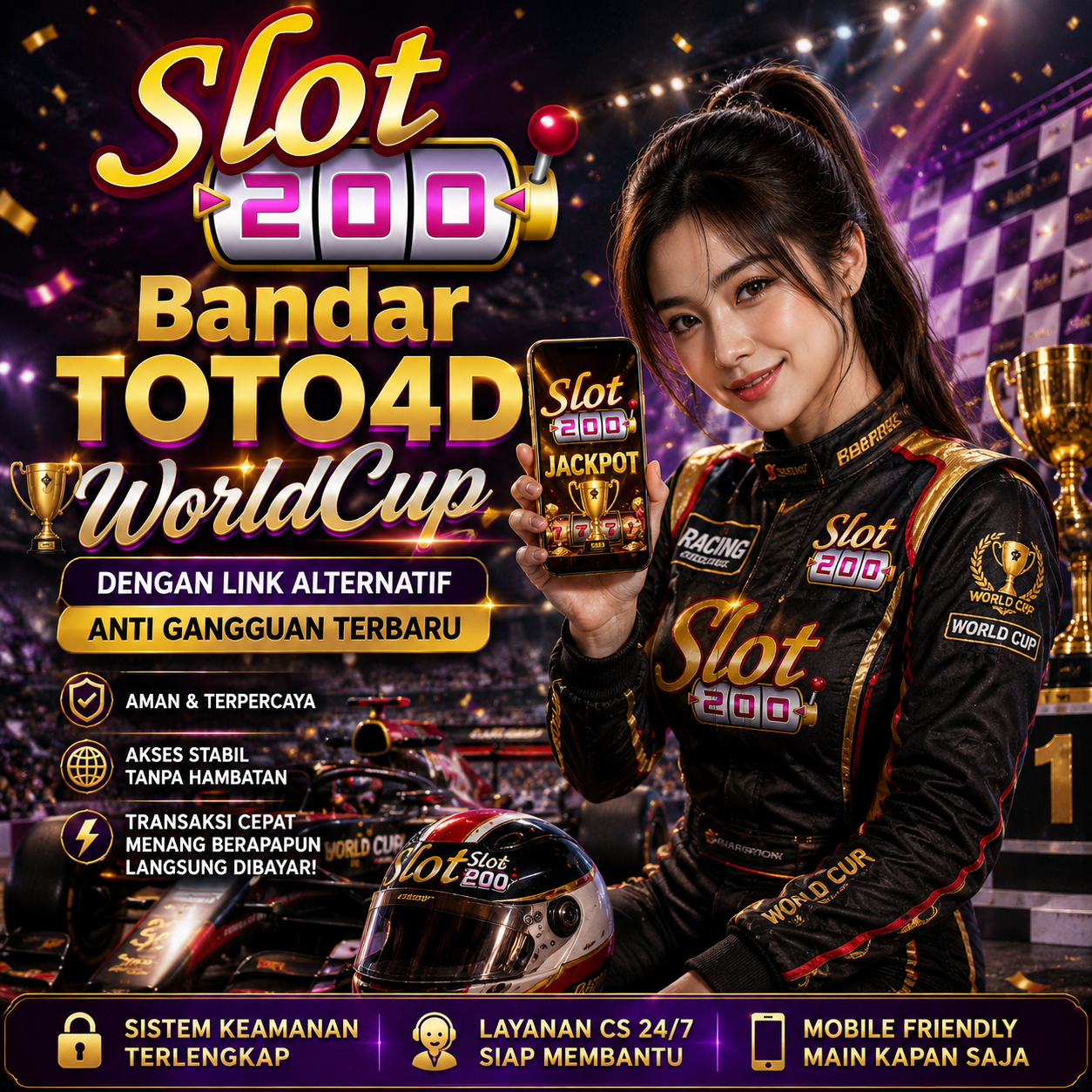 SLOT200 Bandar TOTO4D WorldCup dengan Link Alternatif Anti Gangguan Terbaru